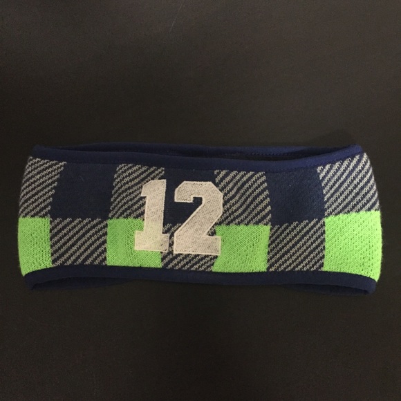 Seattle Seahawks “12” headband green blue one size - Picture 1 of 4